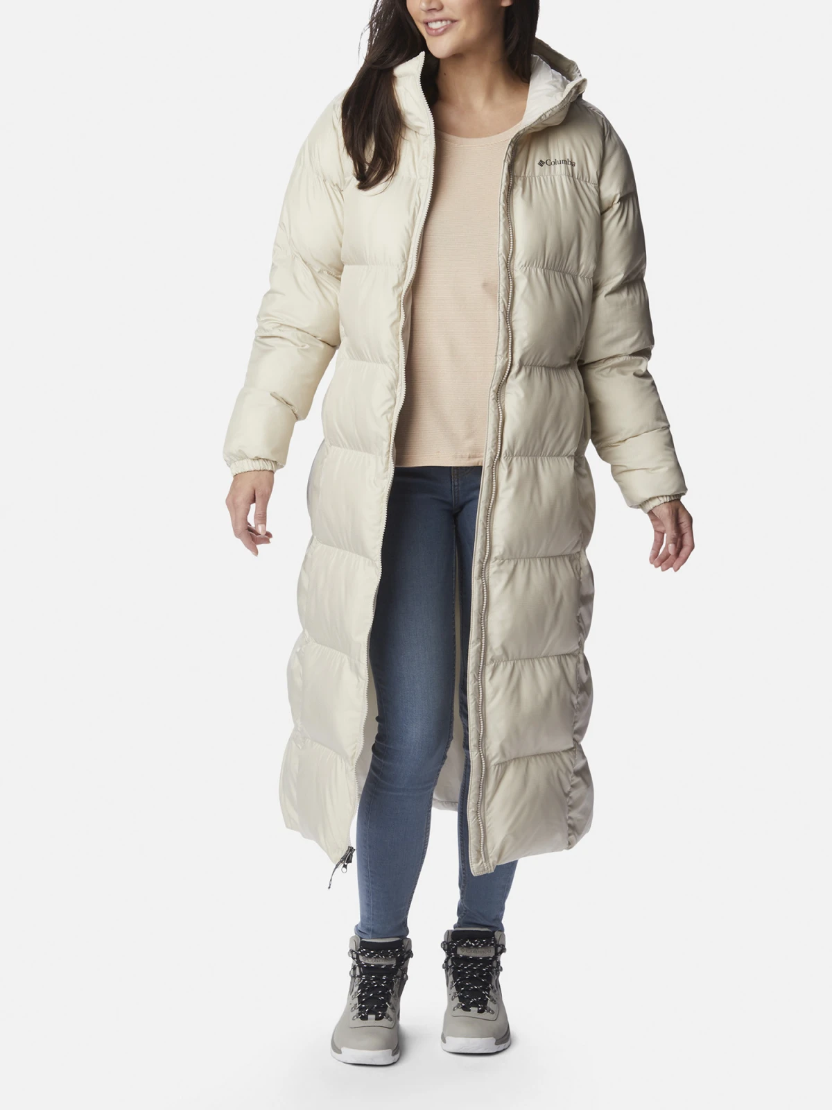 Куртка жіноча Columbia Puffect Ii Long Jacket Beige (2088451CLB-278) — фото 5