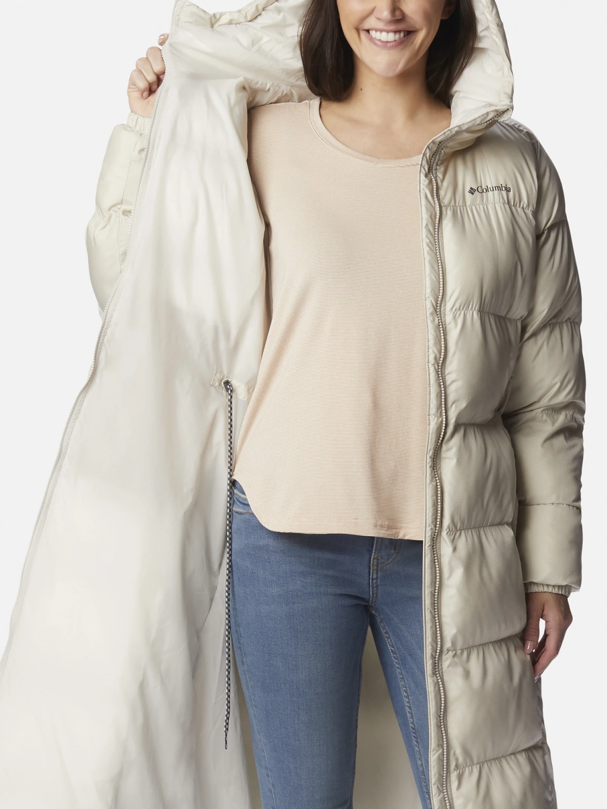 Куртка жіноча Columbia Puffect Ii Long Jacket Beige (2088451CLB-278) — фото 6