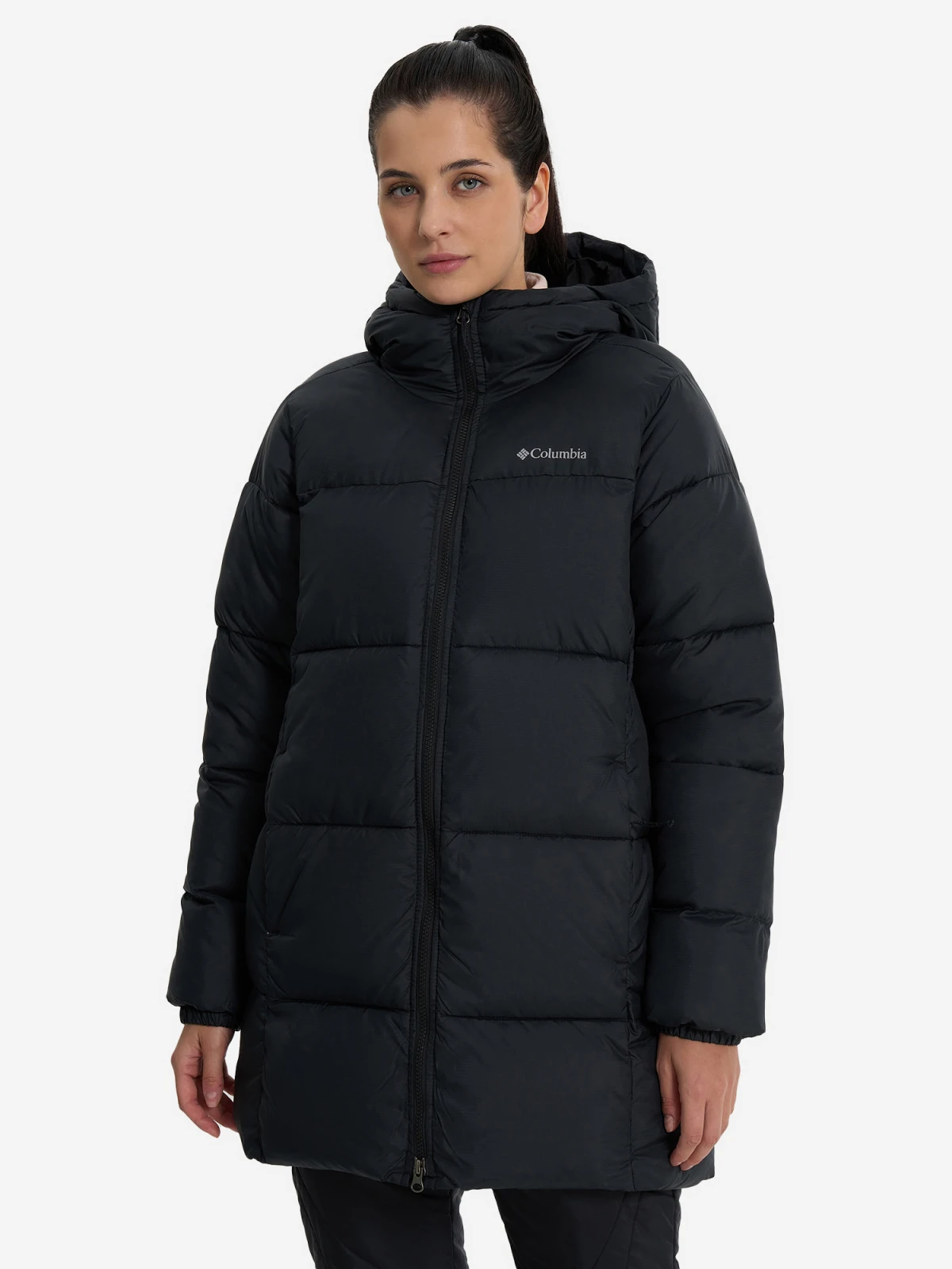 Куртка жіноча Columbia Puffect Ii Mid Hooded Jacket Black (2088471CLB-010) — фото 1