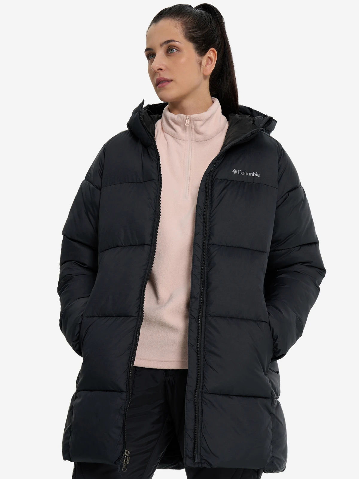 Куртка жіноча Columbia Puffect Ii Mid Hooded Jacket Black (2088471CLB-010) — фото 5
