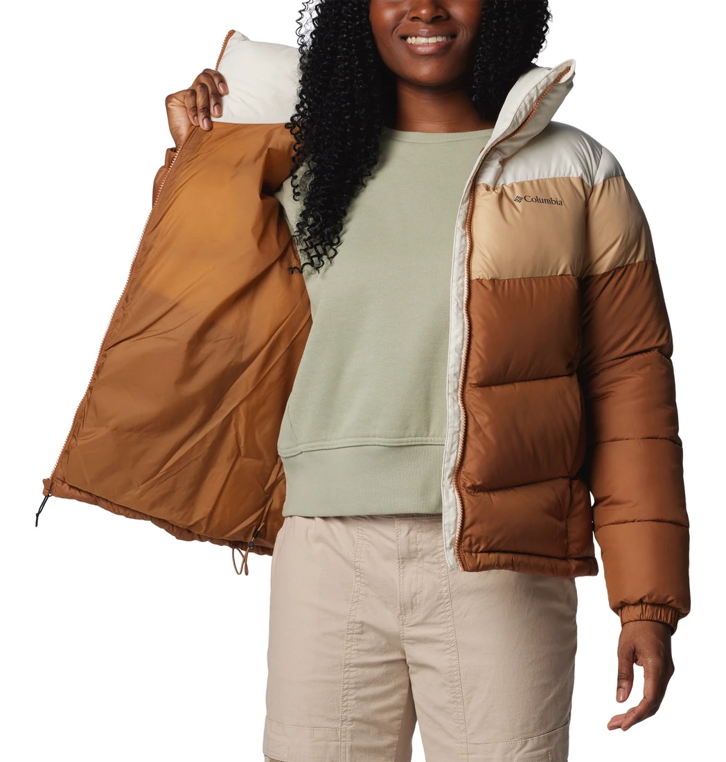 Куртка жіноча Columbia Puffect Ii Colorblock Jacket Brown/White (2088481CLB-224) — фото 5