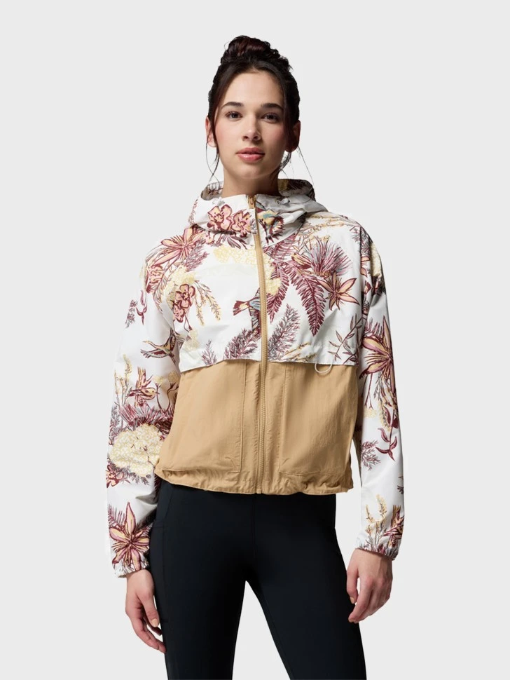Вітровка жіноча Columbia Spire Valley™ Printed Windbreaker White/Beige (2116491CLB-125) — фото 1