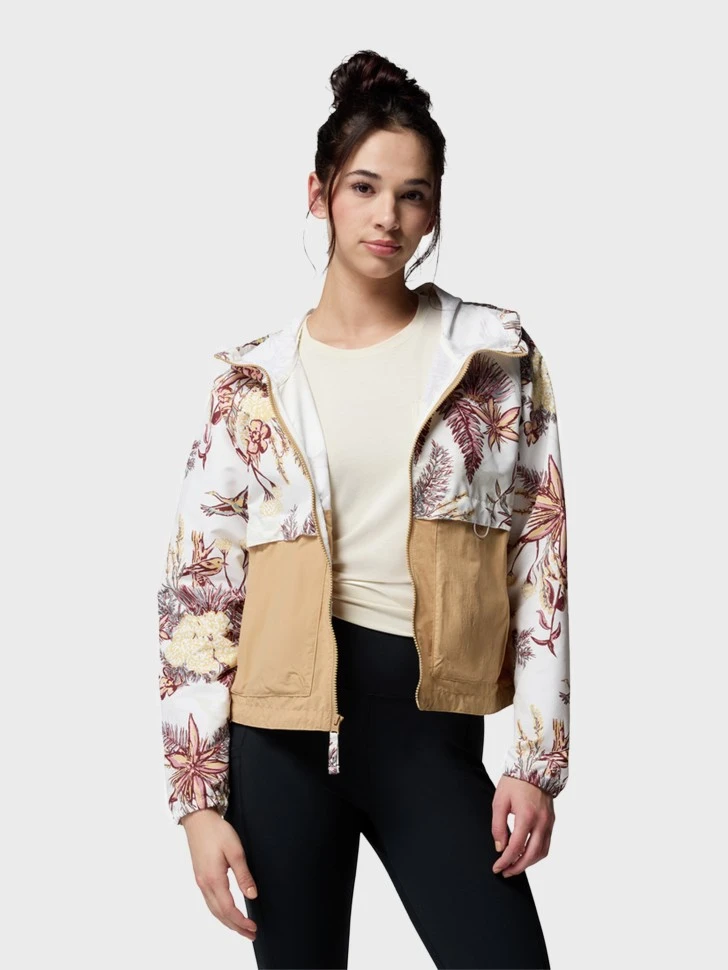 Вітровка жіноча Columbia Spire Valley™ Printed Windbreaker White/Beige (2116491CLB-125) — фото 5
