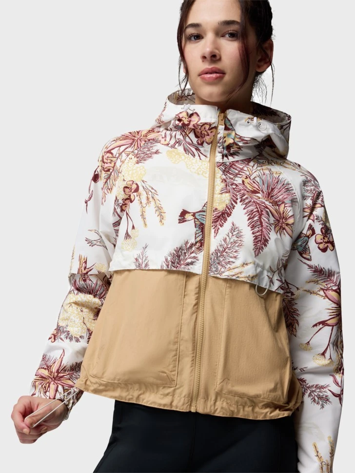 Вітровка жіноча Columbia Spire Valley™ Printed Windbreaker White/Beige (2116491CLB-125) — фото 6