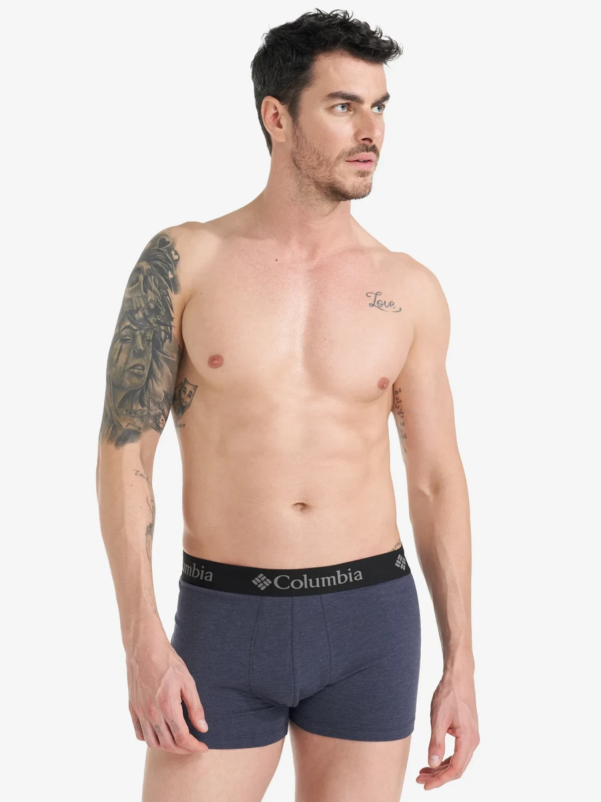 Труси чоловічі Columbia Performance Cotton Stretch Melange Blue (2 ) (CPCB02CLB-BLUE) — фото 1