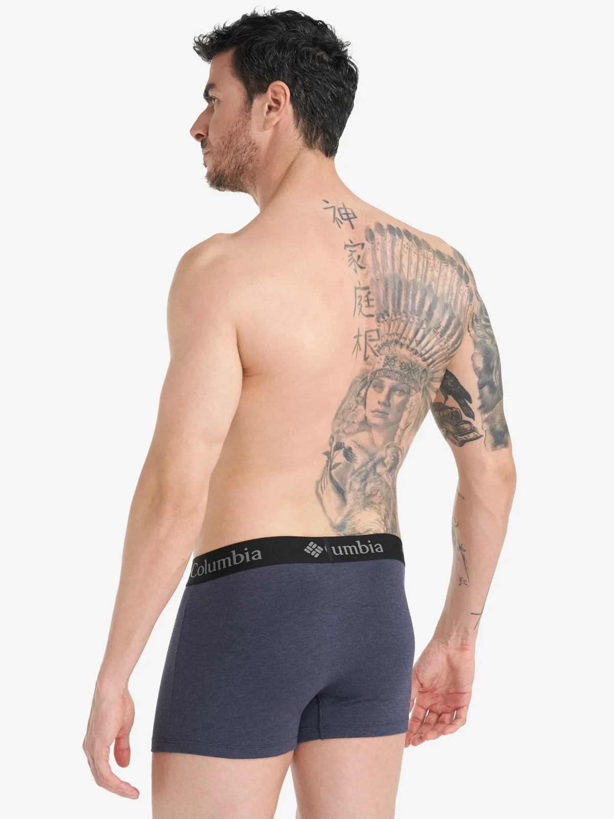 Труси чоловічі Columbia Performance Cotton Stretch Melange Blue (2 ) (CPCB02CLB-BLUE) — фото 4