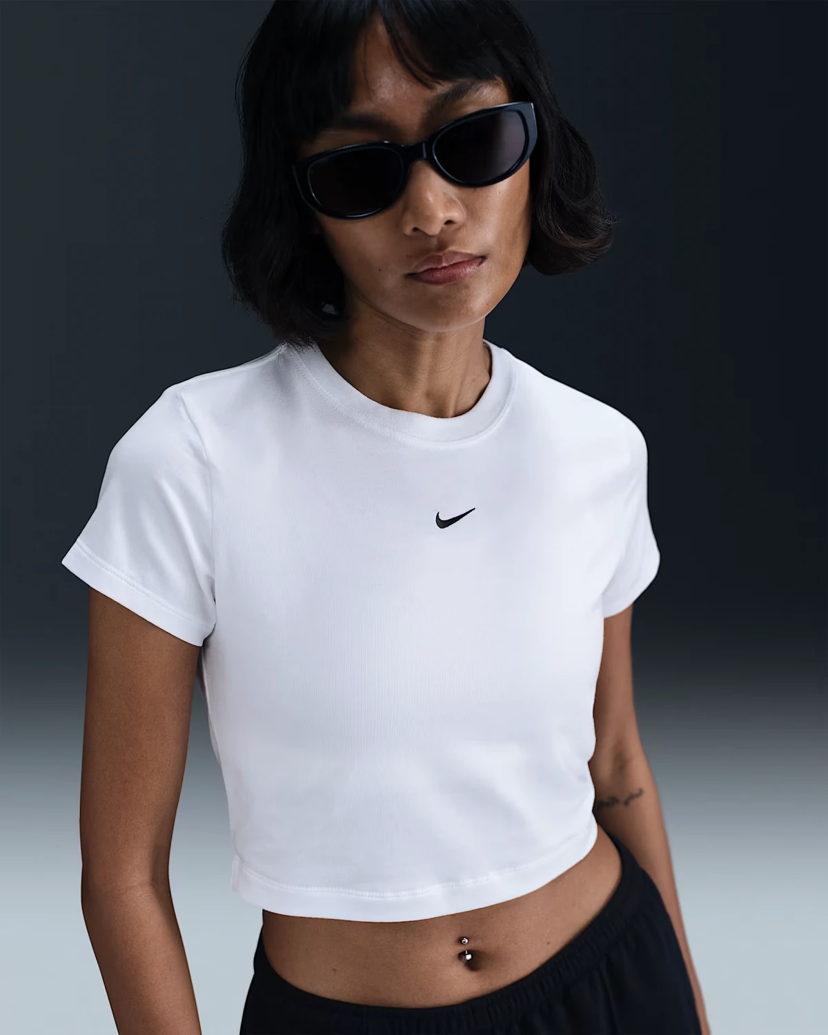 Футболка жіноча Nike Sportswear Chill Knit Cropped T-Shirt (HF9538-101) — фото 1