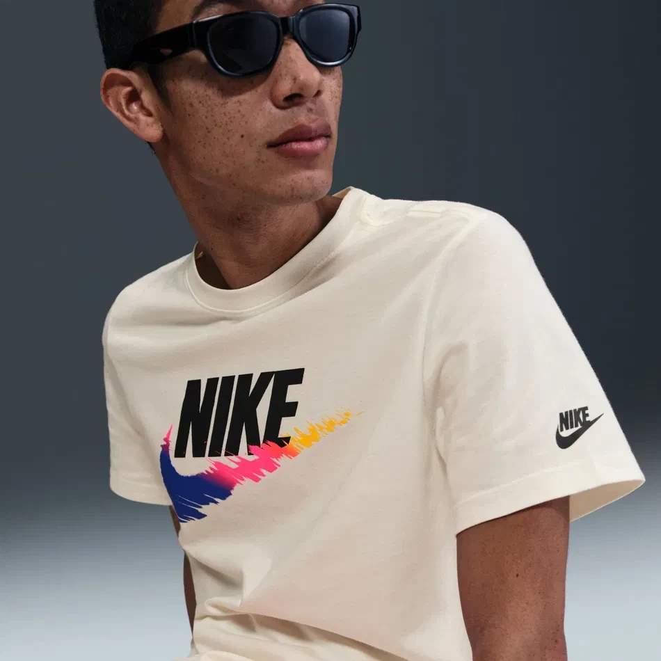 Футболка чоловіча Nike Nsw Tee 6Mo Ftra Sp25 Beige (HJ0568-133) — фото 1
