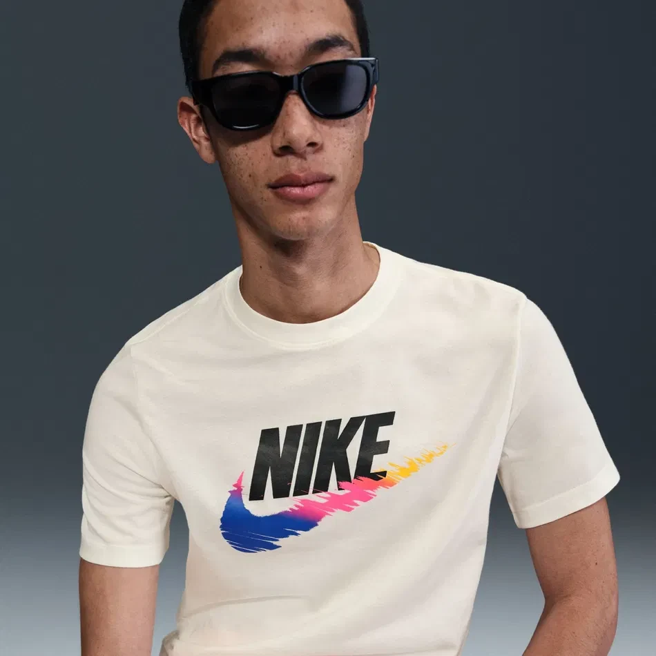 Футболка чоловіча Nike Nsw Tee 6Mo Ftra Sp25 Beige (HJ0568-133) — фото 4
