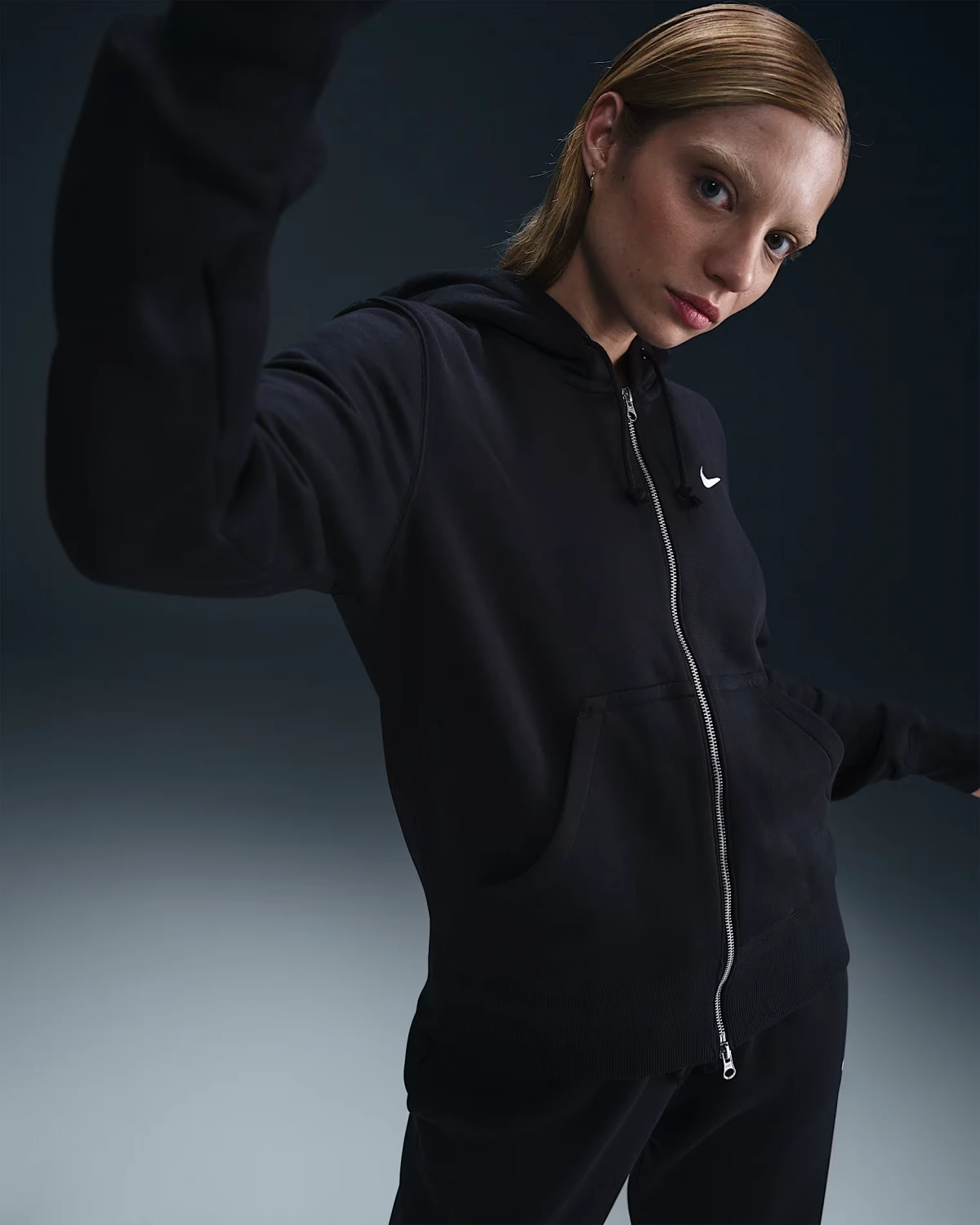 Кофта жіночі Nike Sportswear Phoenix Fleece Black (HJ0995-010) — фото 4