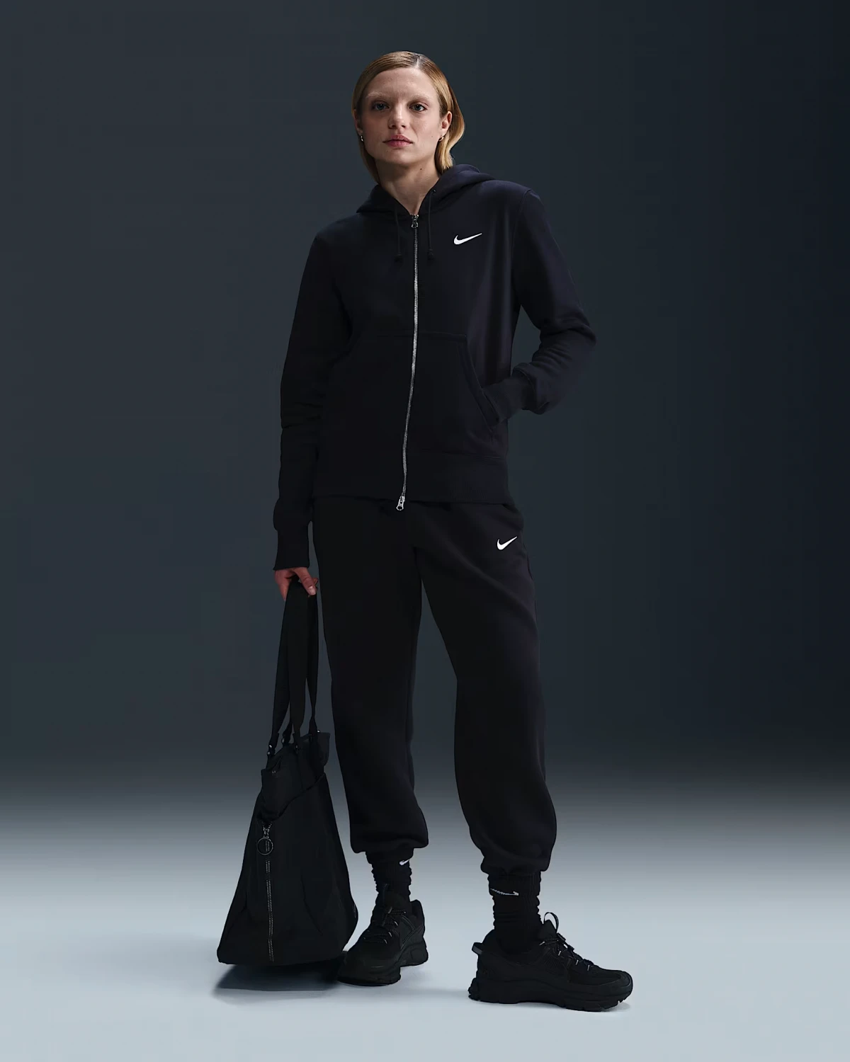 Кофта жіночі Nike Sportswear Phoenix Fleece Black (HJ0995-010) — фото 5