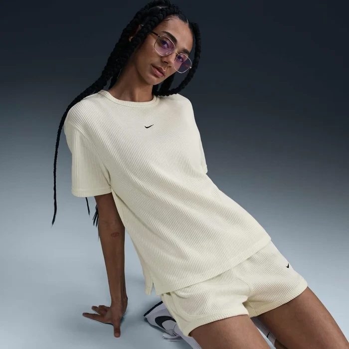 Футболка жіноча Nike Chll Wfl Ss Beige (HJ3838-134) — фото 4