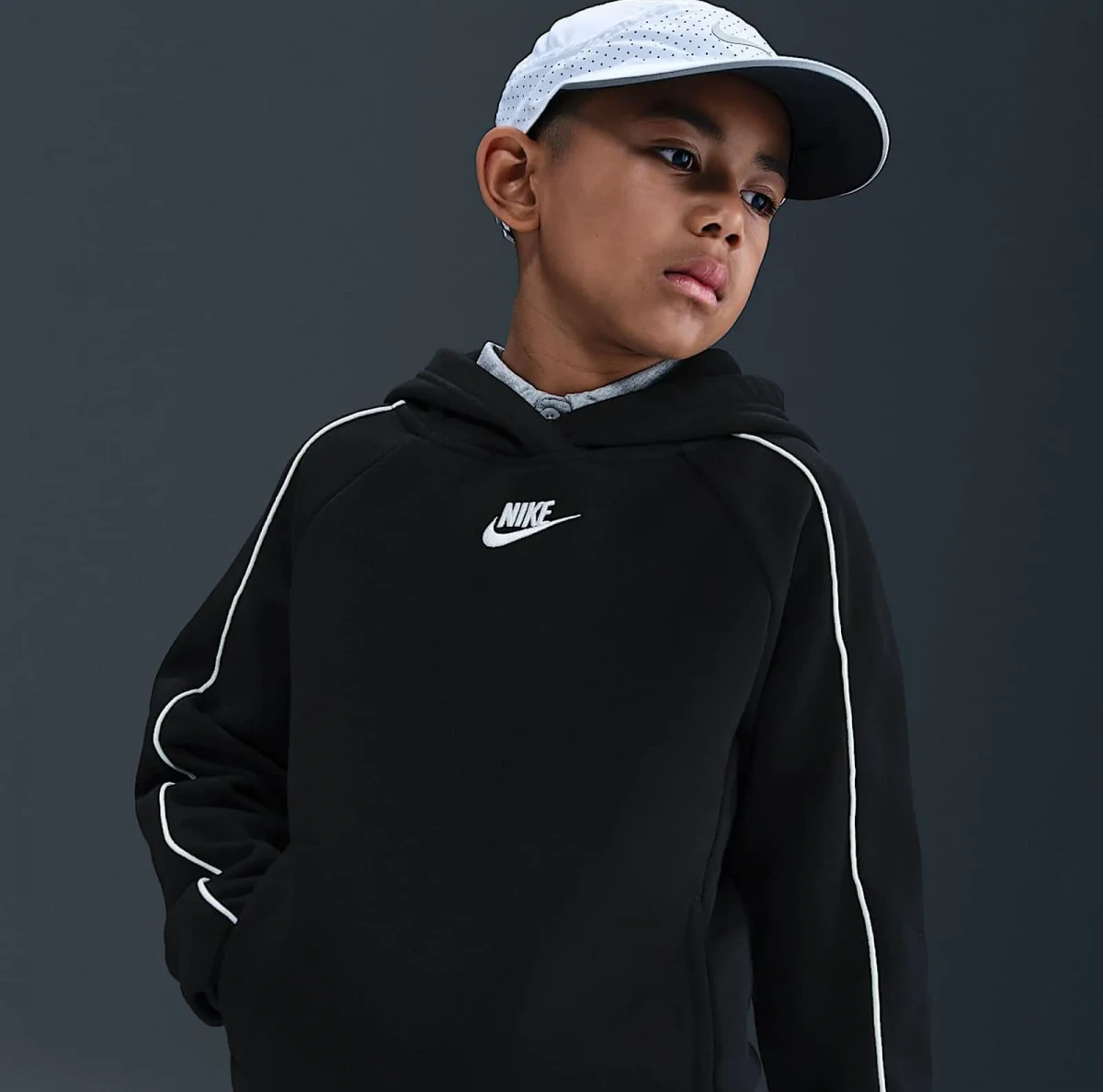 Спортивний костюм дитячий Nike Club Flc Hdy Black (HQ9318-010) — фото 4