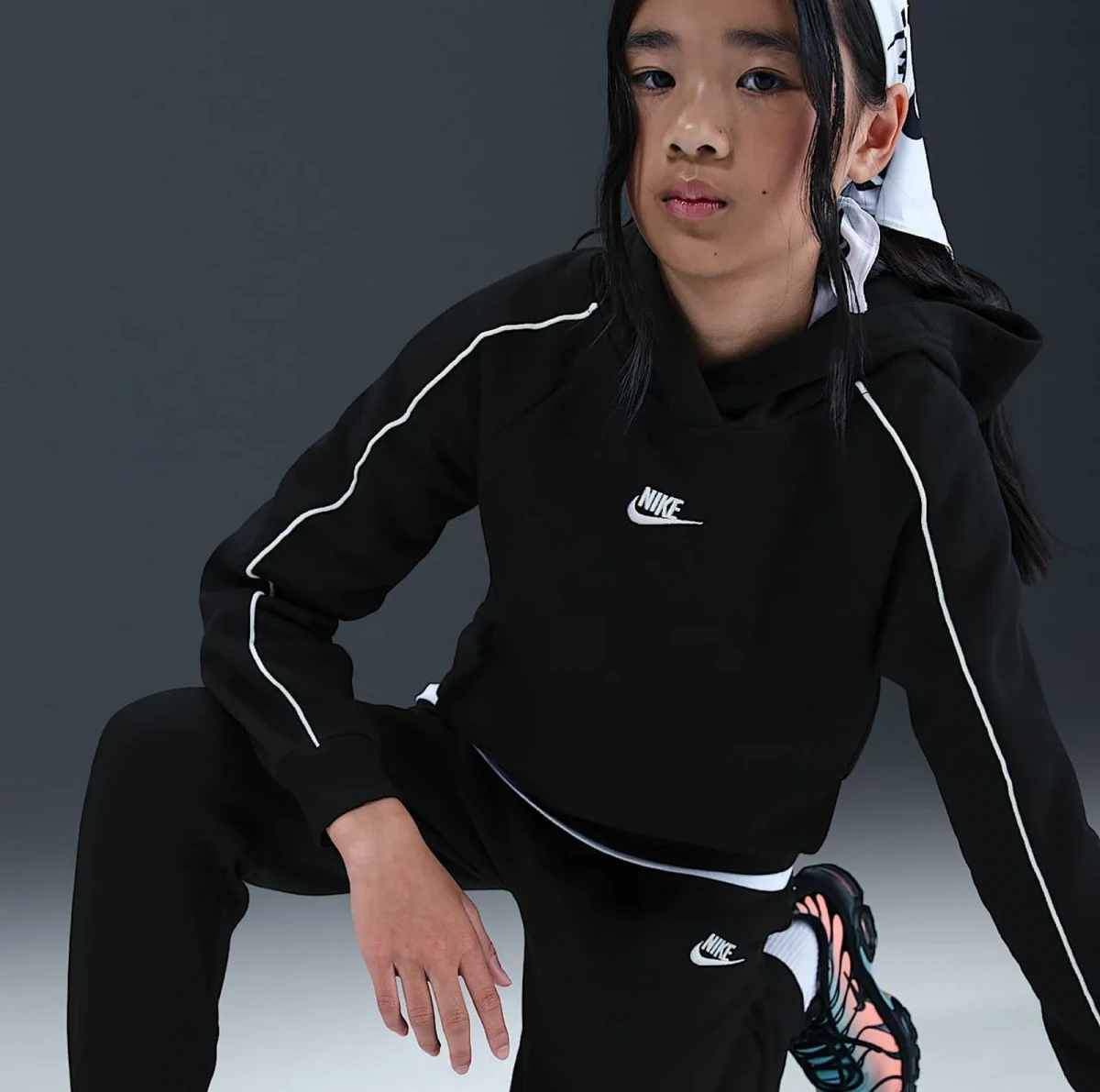 Спортивний костюм дитячий Nike Club Flc Hdy Black (HQ9318-010) — фото 7