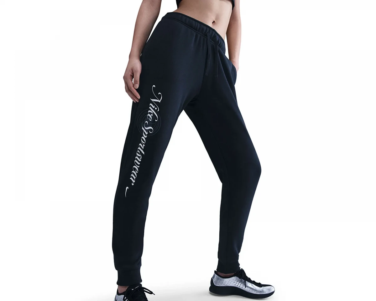 Брюки жіночі Nike Sportswear Club Fleece Graphic Black (HV2346-010) — фото 4