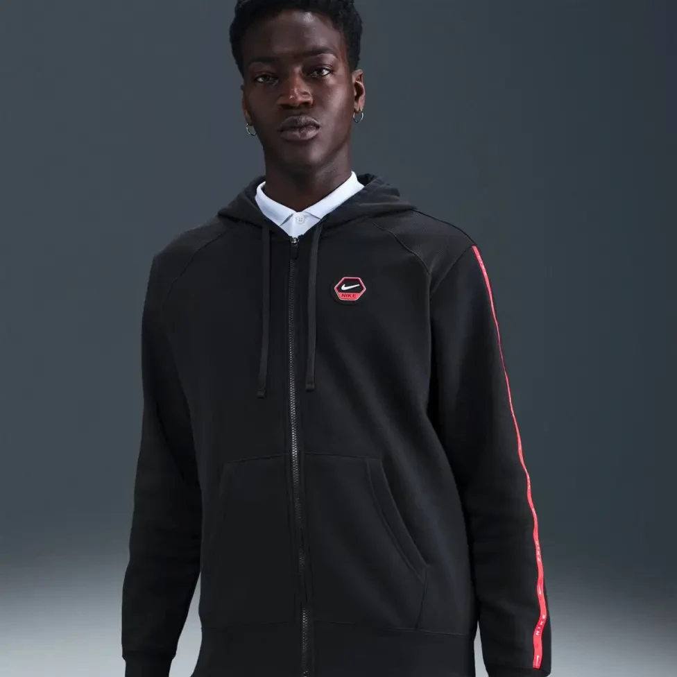 Кофта чоловіча Nike Nsw Cs Hoody Flc Bb Black (IH4285-010) — фото 1