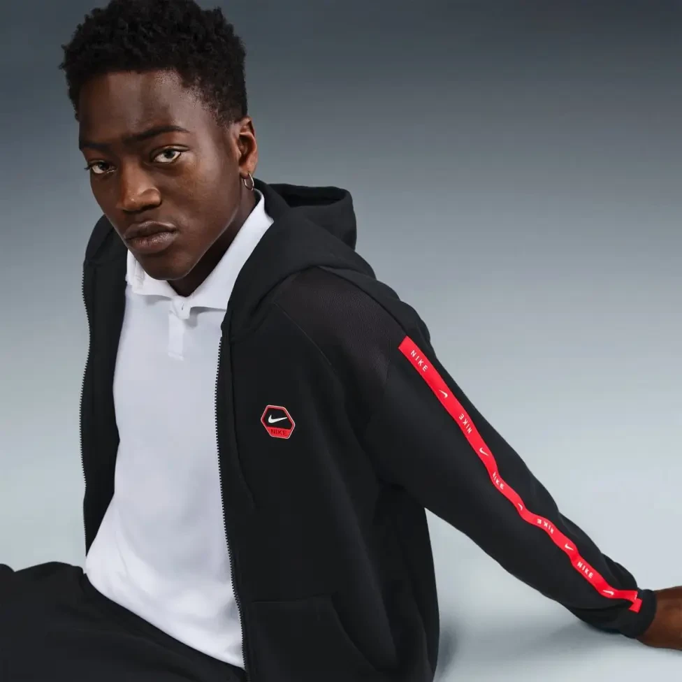 Кофта чоловіча Nike Nsw Cs Hoody Flc Bb Black (IH4285-010) — фото 4