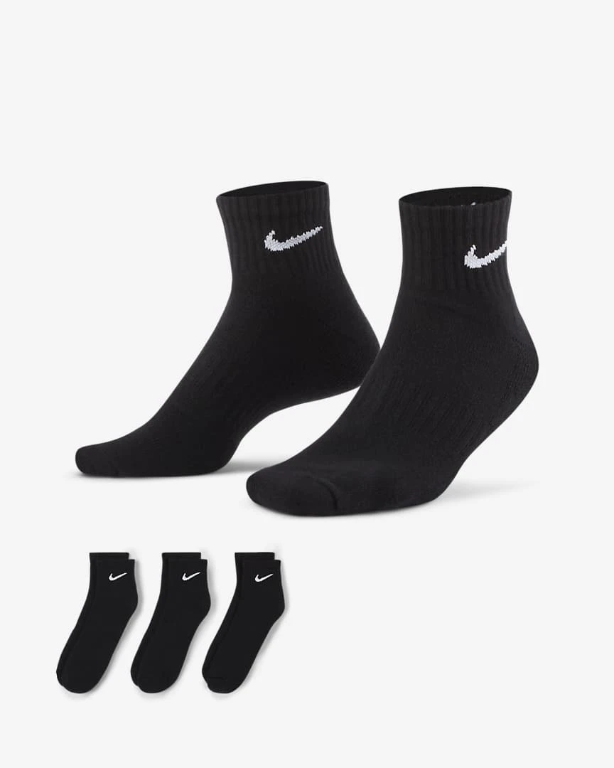 Шкарпетки Nike U NK EVERYDAY CUSH ANKLE 3 пари — фото 1
