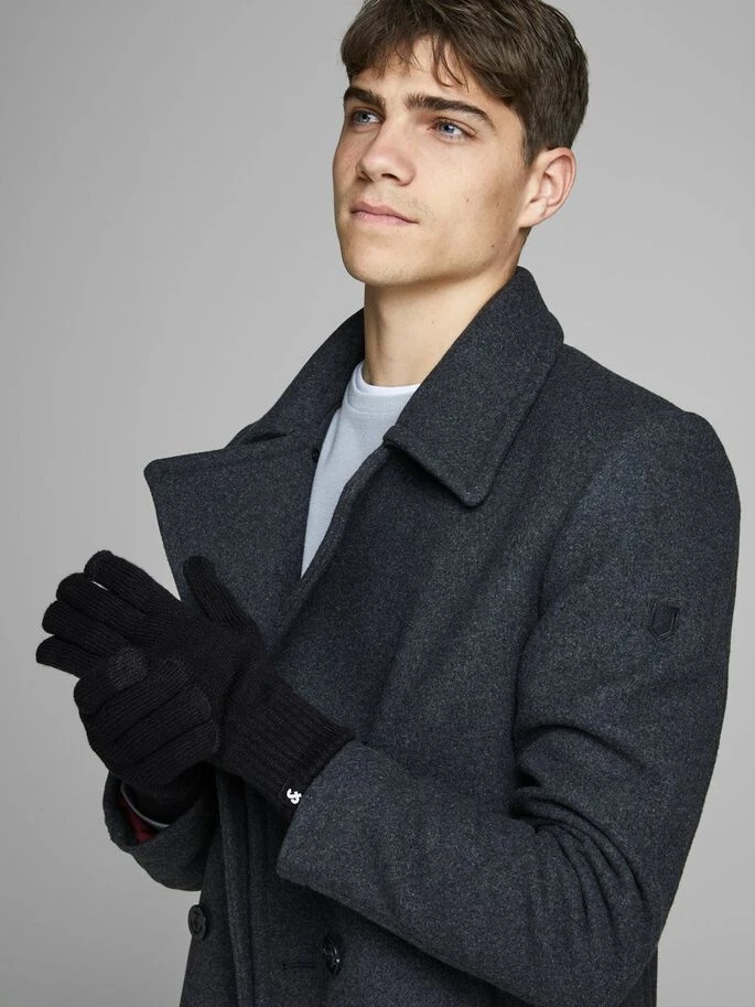 Рукавиці JACBARRY KNITTED GLOVES NOOS 12159459-Black Jack & Jones ONE SIZE Чорний — фото 5