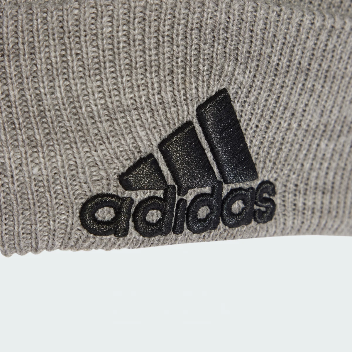 Шапка UNISEX LOGO BEANIE CUF IY7665 Adidas OSFW Сірий — фото 3