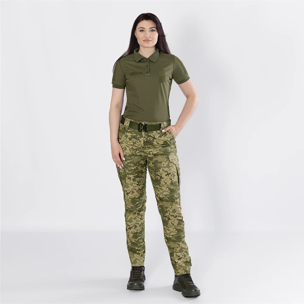 Поло Camotec Pani Army ID 2.0 CoolPass Pique LT — фото 1