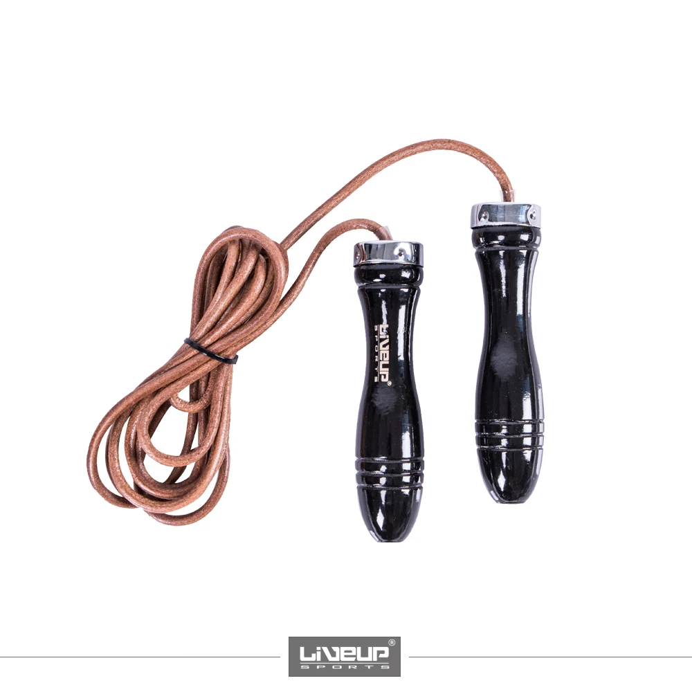 Скакалка шкіряна LiveUp JUMPROPE LEATHER — фото 3