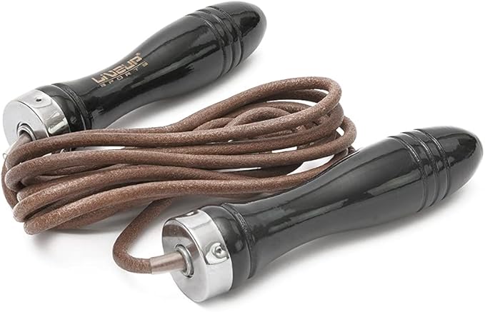 Скакалка шкіряна LiveUp JUMPROPE LEATHER — фото 4