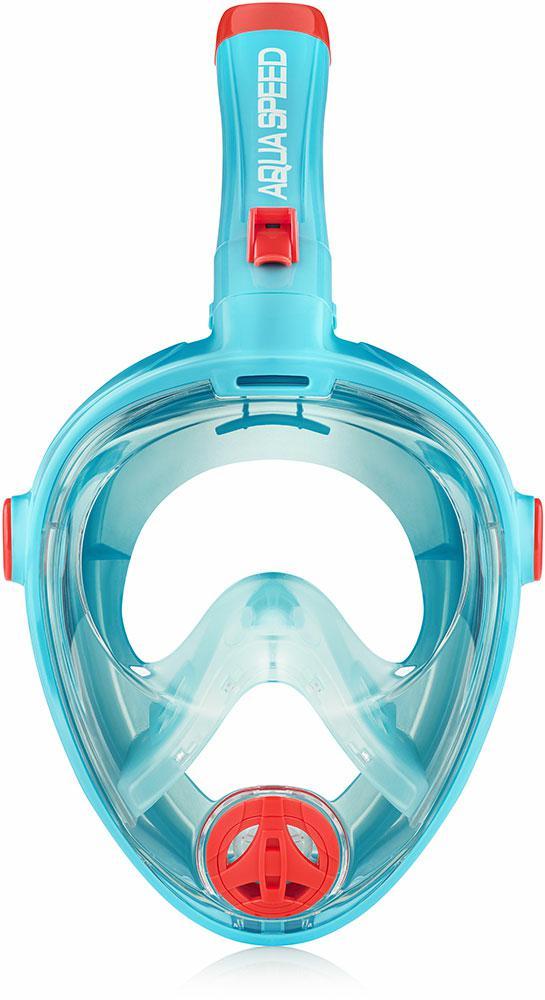 Повнолицьова маска Aqua Speed SPECTRA 2.0 KID 7083 бірюзовий, червоний Діт L — фото 4