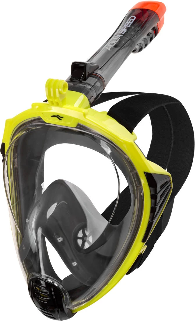 Повнолицьова маска Aqua Speed DRIFT 9942 чорний, жовтий Уні L/XL — фото 1
