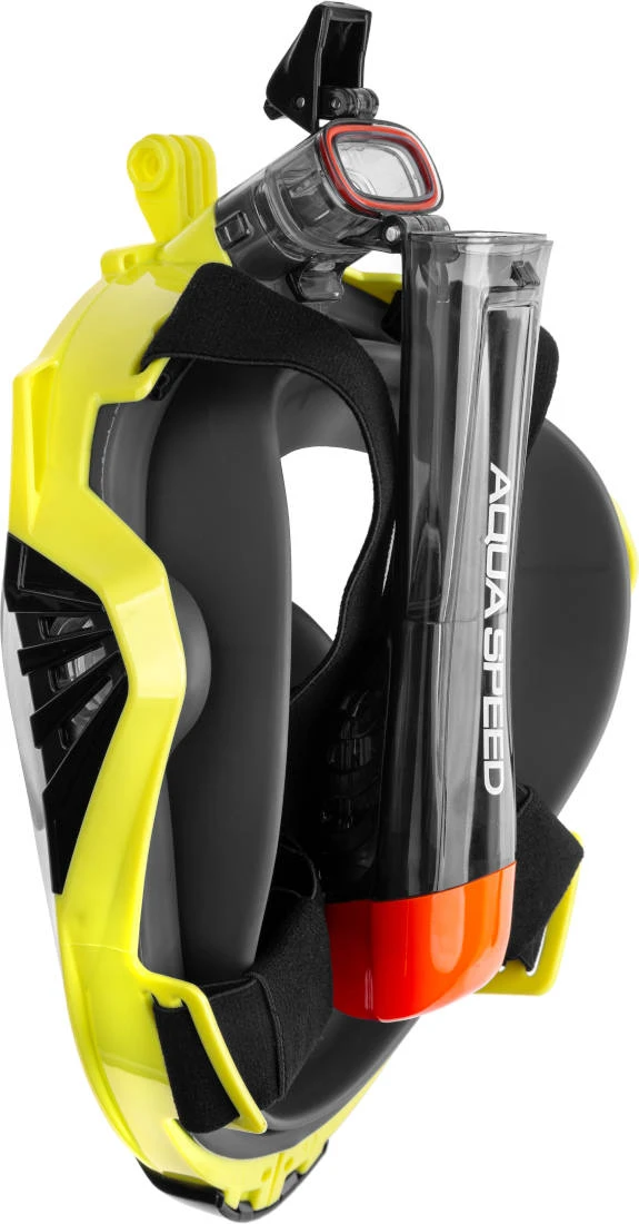 Повнолицьова маска Aqua Speed DRIFT 9942 чорний, жовтий Уні L/XL — фото 4