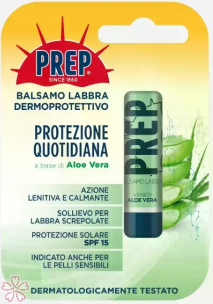 Бальзам PREP Balsamo Labbra Con Aloe Vera Stick 4.8 г — фото 2