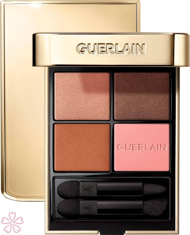 Палетка теней для век Guerlain Ombre G Quad Eyeshadow Palette 129 Honey Amber — фото 3