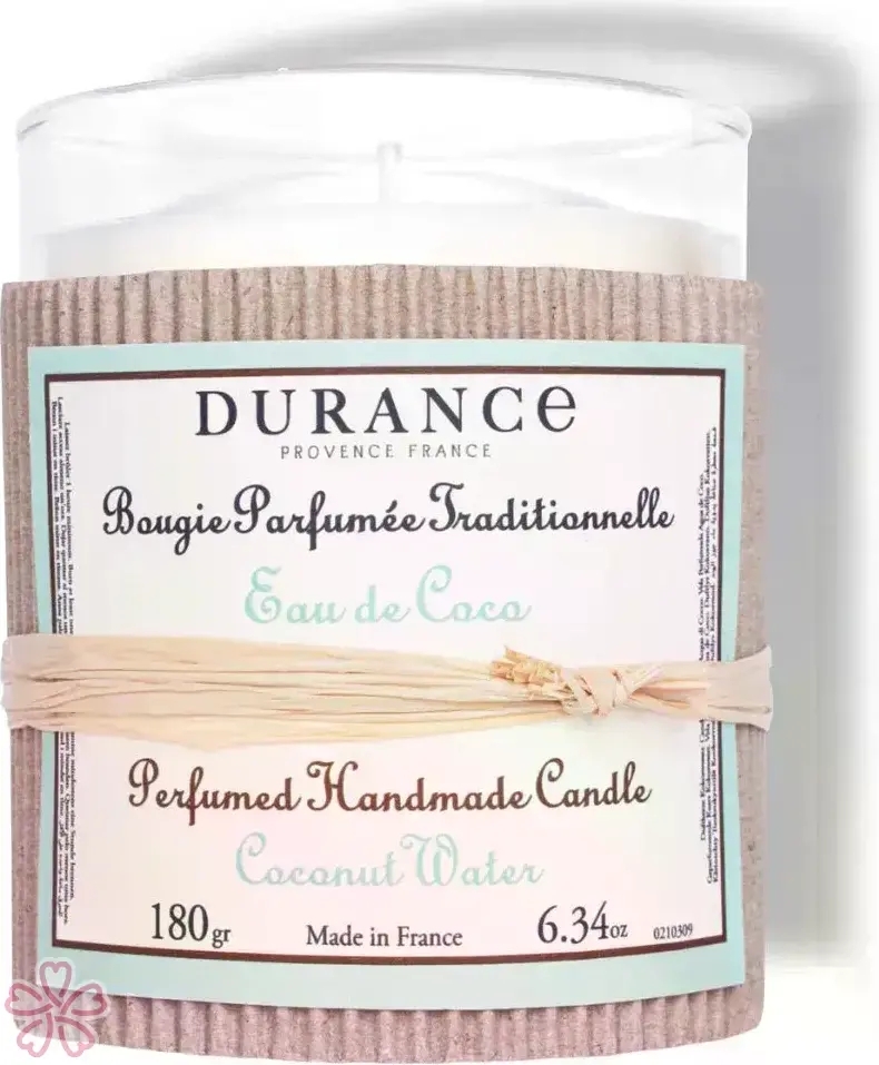 Парфюмированная свеча Durance Perfumed Handcraft Candle 180 г Кокосова вода — фото 3