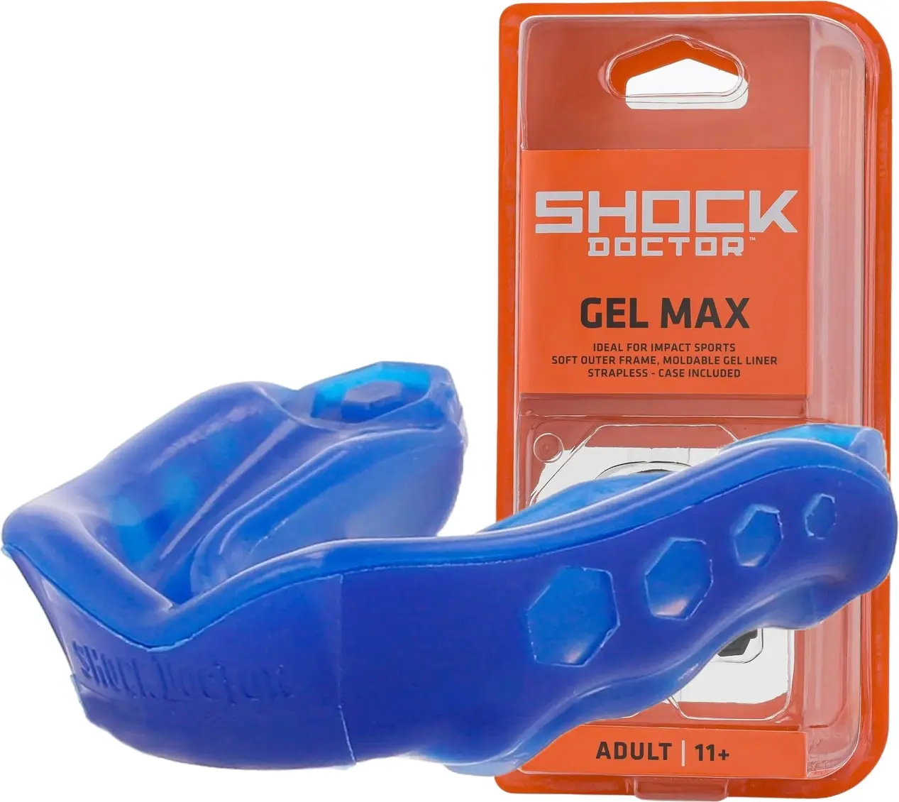 Капа Shock Doctor Gel Max доросла (вік 11+) Blue (art. 6150-BLU-AD) — фото 2