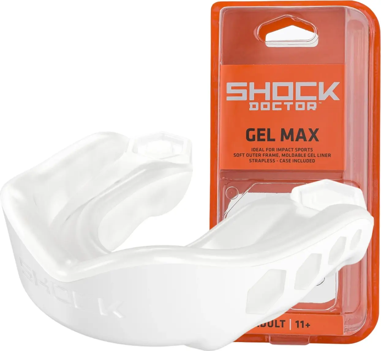 Капа Shock Doctor Gel Max доросла (вік 11+) White (art. 61950-TC-AD) — фото 3