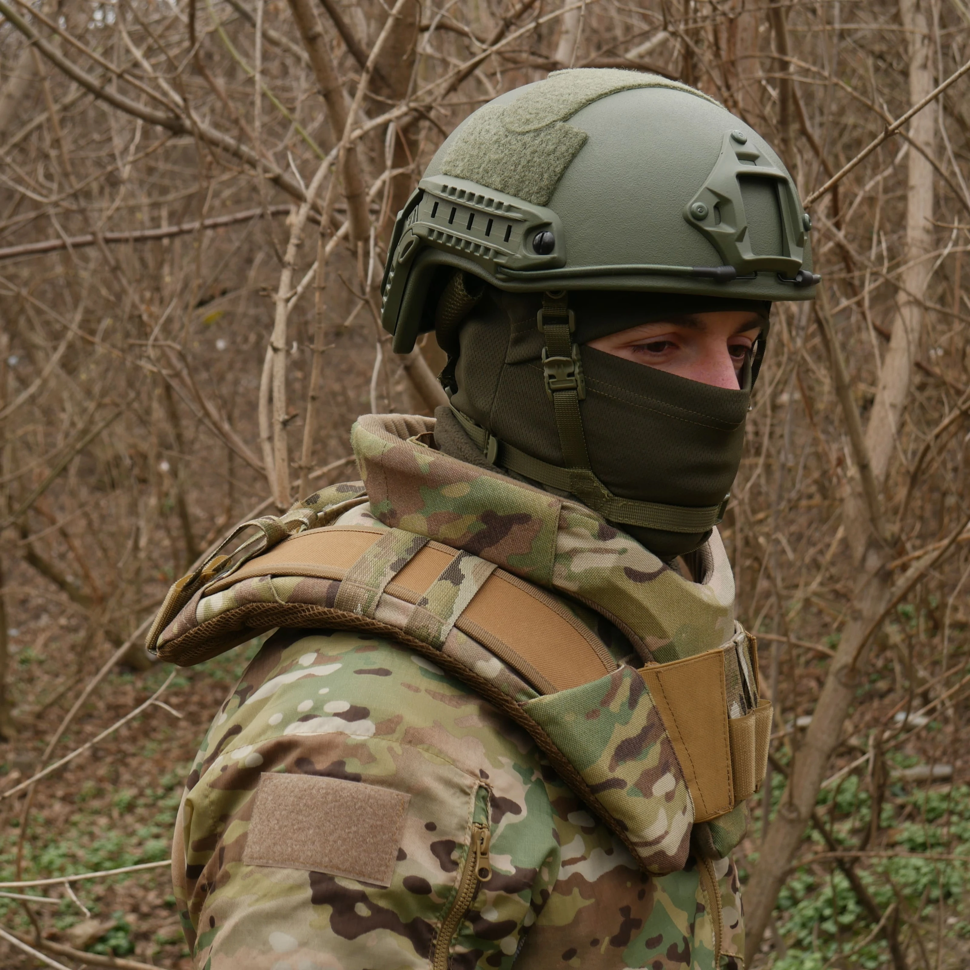 Захист шиї mod. 1 з балістичним пакетом Militex cordura USA — фото 11