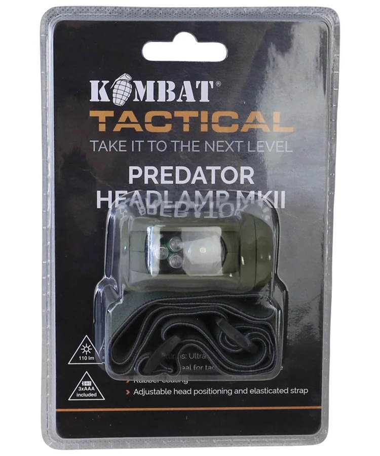 Ліхтарик налобний KOMBAT UK Predator Headlamp II — фото 3