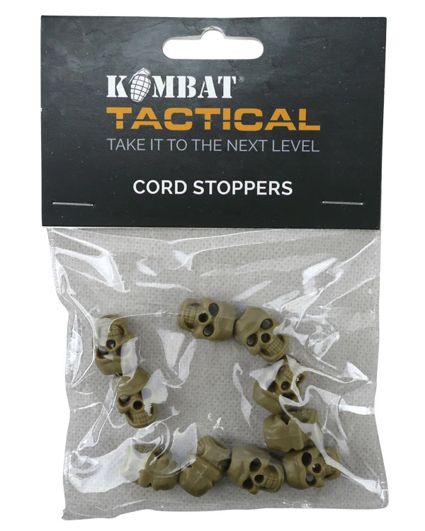Стопери для шнурка 10шт KOMBAT UK Skull Cord Stoppers — фото 5