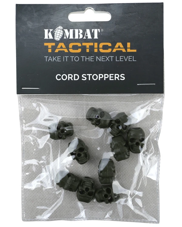 Стопери для шнурка 10шт KOMBAT UK Skull Cord Stoppers — фото 5