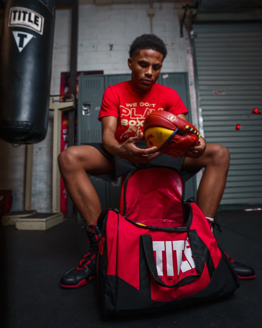 Спортивна сумка TITLE Boxing Individual Sport Bag Red — фото 9