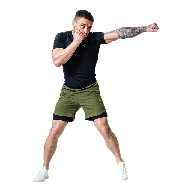 Компресійні шорти для RDX MMA T16 2-в-1 GREN/BLACK-S — фото 6