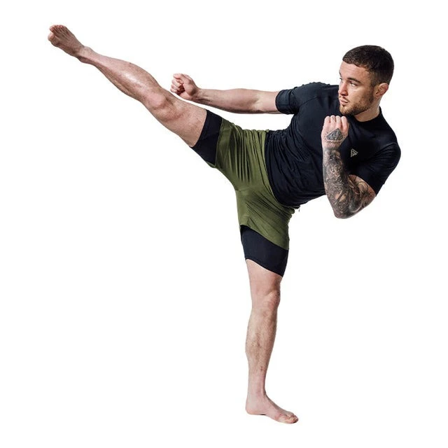 Компресійні шорти для RDX MMA T16 2-в-1 GREN/BLACK-S — фото 7