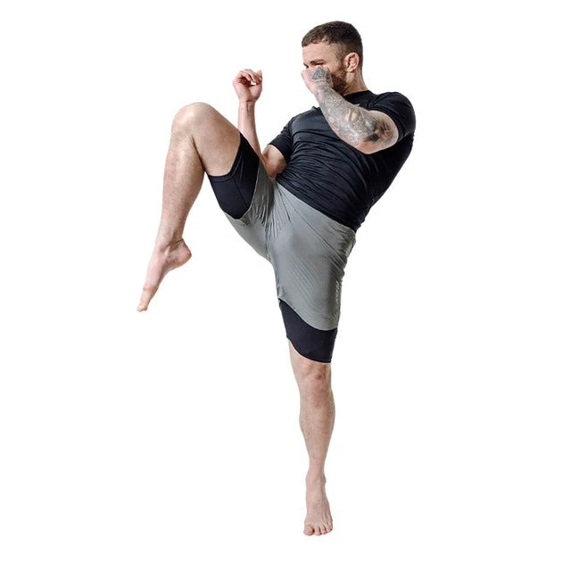 Компресійні шорти для RDX MMA T16 2-в-1 GREY/BLACK-S — фото 6