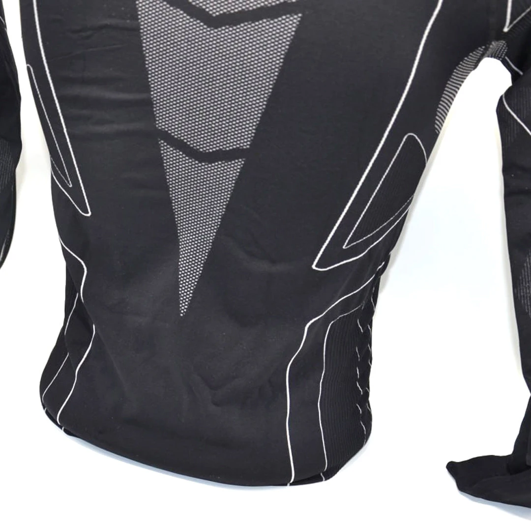 Термокофта (лонгслів) X TECH Maglia Race 3 Munica Lunga  giroc Nero S/M Чорна — фото 10