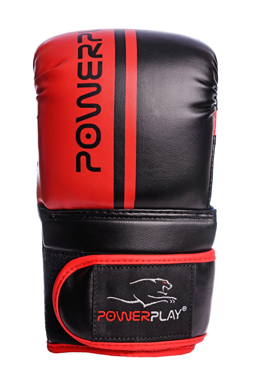 Снарядні рукавиці PowerPlay 3025 Чорно-Червоні S — фото 4