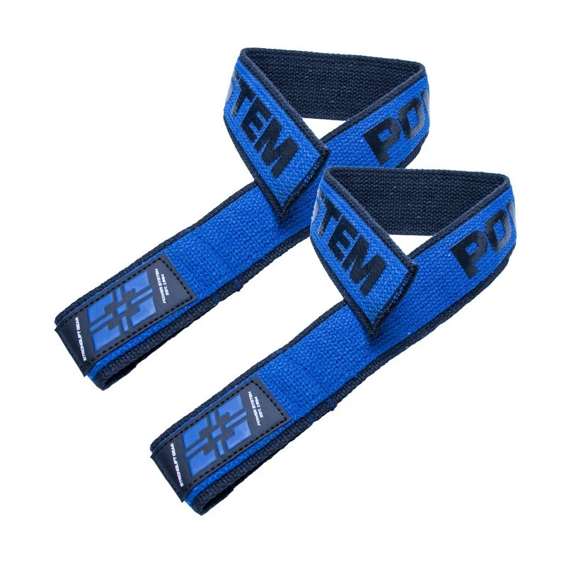 Лямки для тяги Power System PS-3401 Lifting Straps Duplex Black/Blue — фото 3