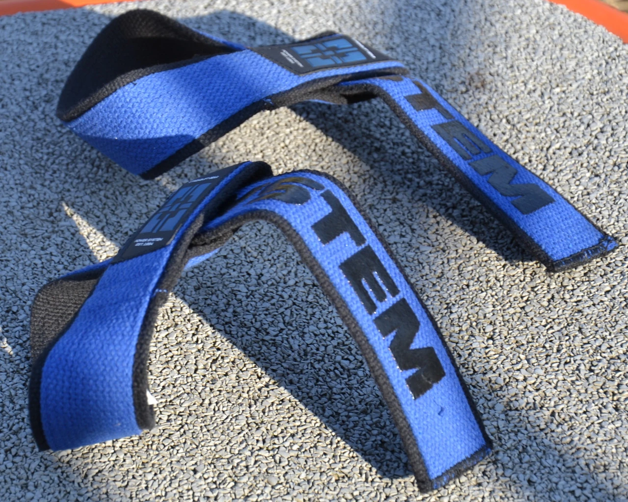 Лямки для тяги Power System PS-3401 Lifting Straps Duplex Black/Blue — фото 7