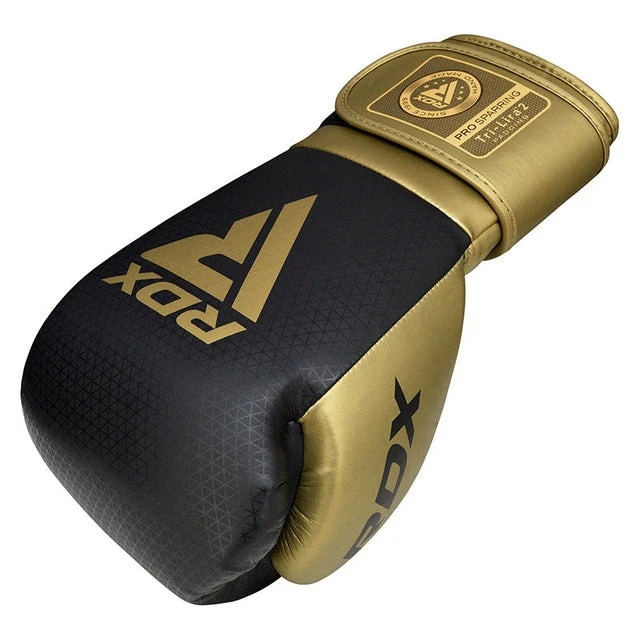 Боксерські рукавиці RDX MARK PRO SPARRING TRI LIRA 2 GOLDEN-14 унцій (капа в комплекті) — фото 5