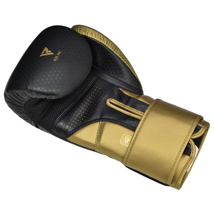 Боксерські рукавиці RDX MARK PRO SPARRING TRI LIRA 2 GOLDEN-14 унцій (капа в комплекті) — фото 6
