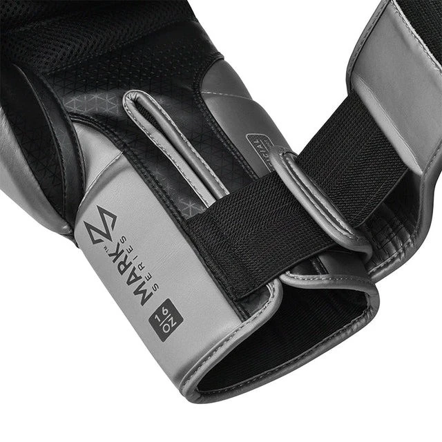 Боксерські рукавиці RDX MARK PRO SPARRING TRI LIRA 2 SILVER-16 унцій (капа в комплекті) — фото 4